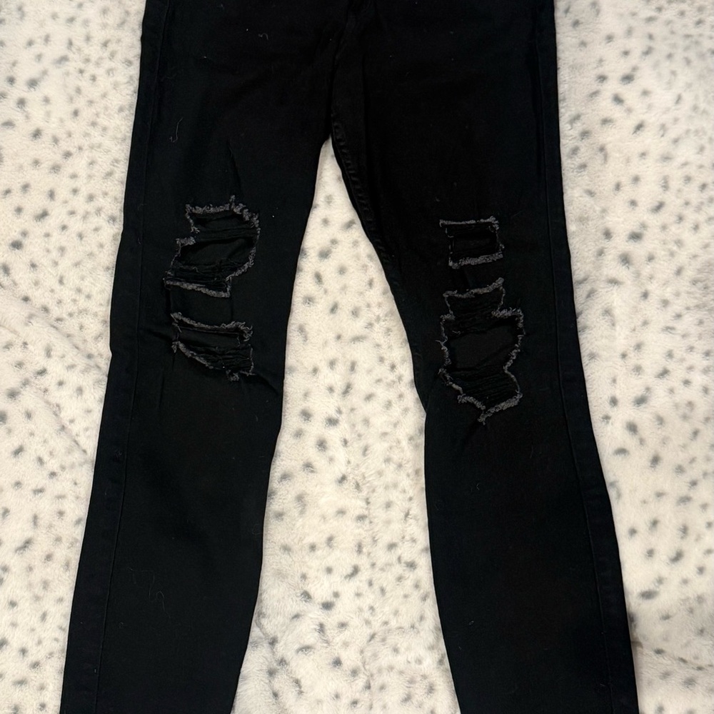Hollister Black Ripped Skinny Jeans